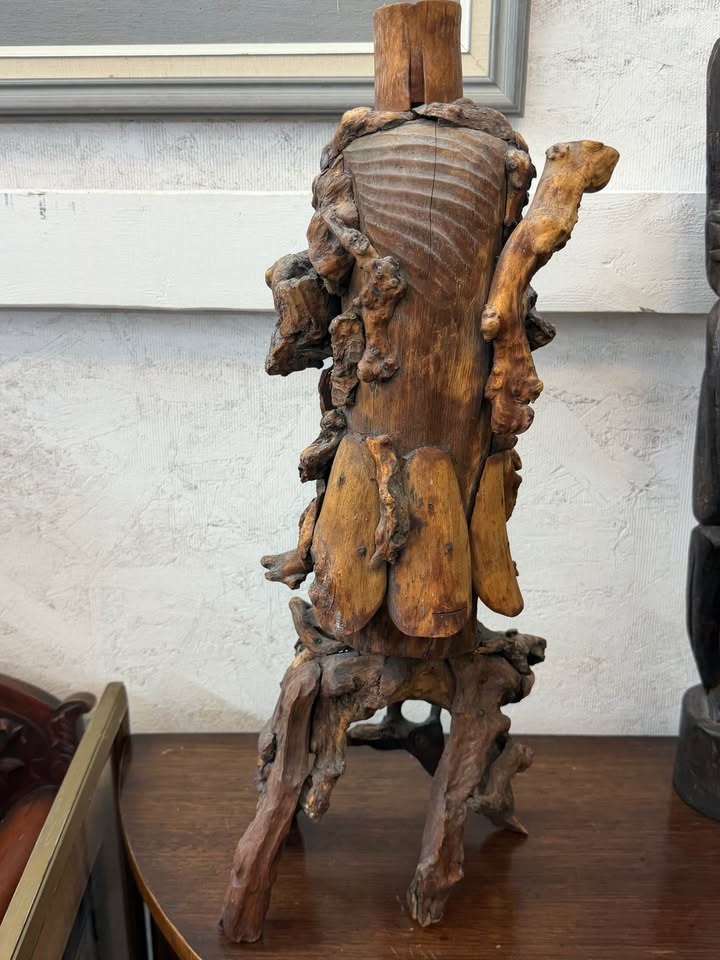 Wood carved Shou lao - photo 4