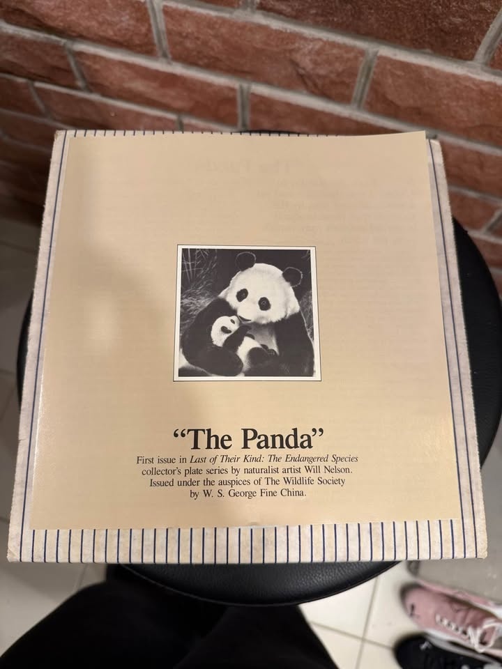 W.S. George "The Panda" Collector Plate - photo 3