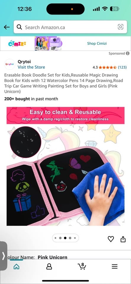Erasable Book Doodle/ Reusable Magic Drawing Book for Kids - photo 3