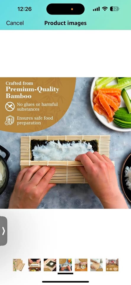 3 packs Bamboo sushi mat