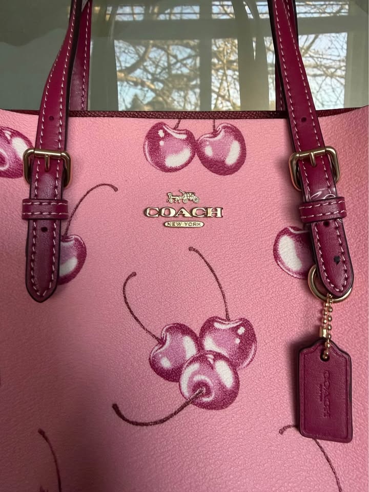 Coach Mollie Tote Bag 25 Cherry Pink - photo 3