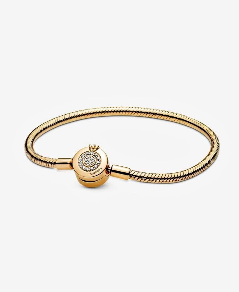 Gold Pandora Charm Bracelet