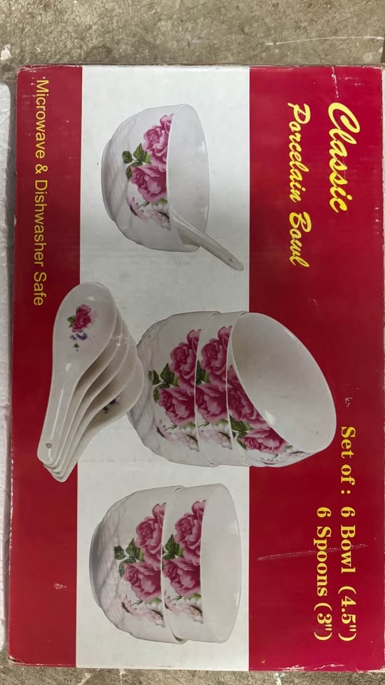 Porcelain Bowl & Spoon Set - photo 2