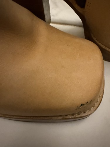 Vintage Candies Women's Beige Chunky Heeled Boots Size 8 - photo 4