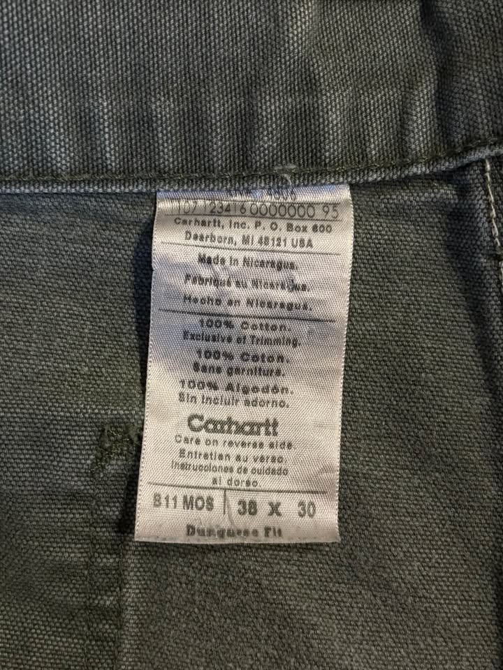 Vintage Carhartt Green Carpenter Pants - photo 4