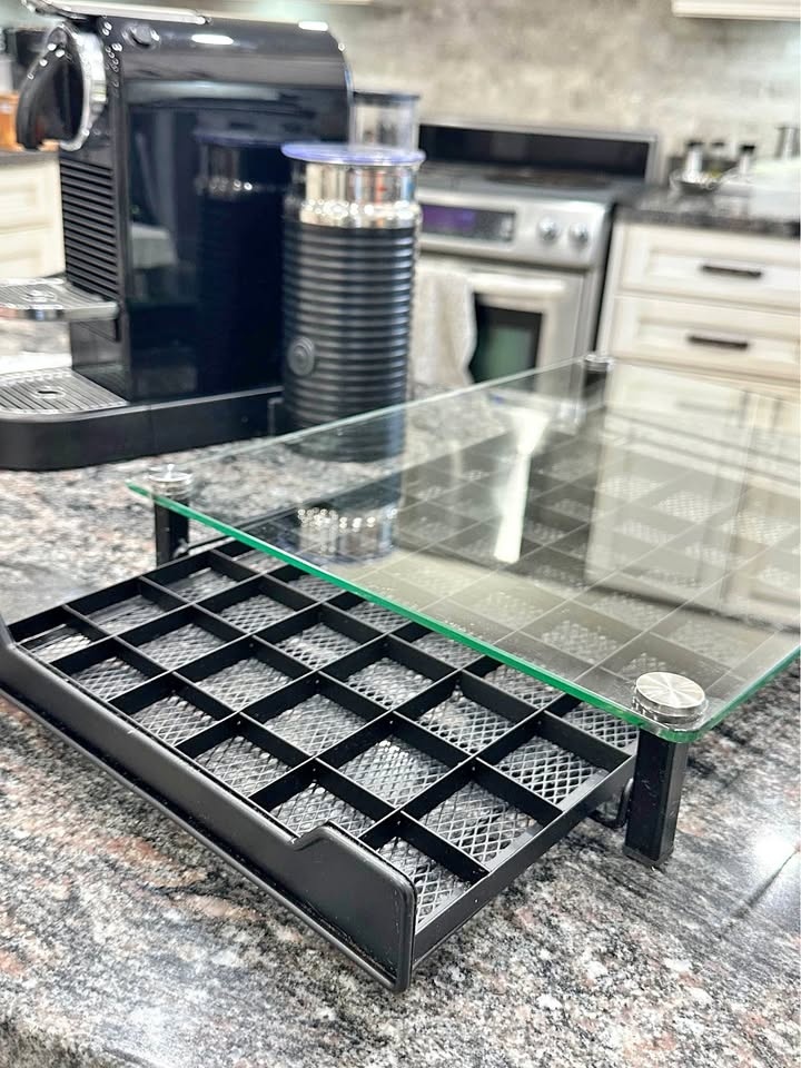 Glass Nespresso Pods Drawer