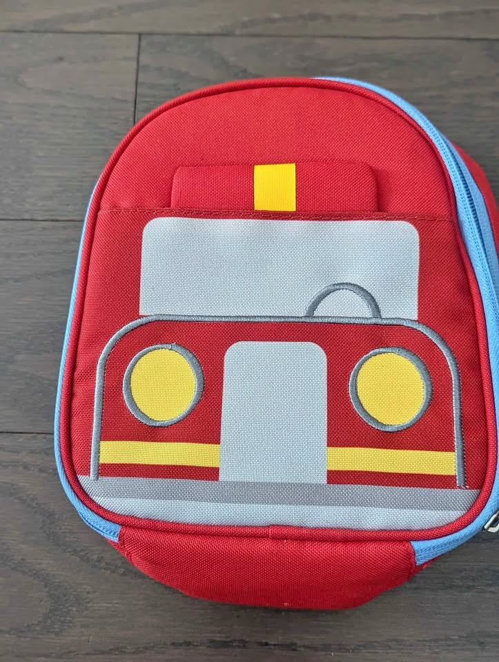 Pottery Barn Lunch/Snack bag - Firetruck