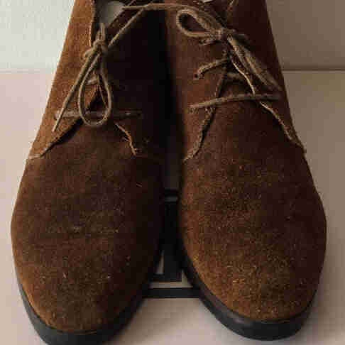 Suede Booties - Size 8 - Brown
