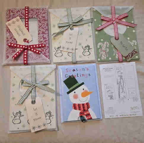 NEW Handmade Christmas Holiday Cards Set with Envelopes