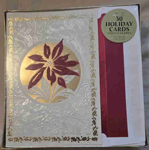 Sealed Box of Holiday Cards - 5.5"x7.5"