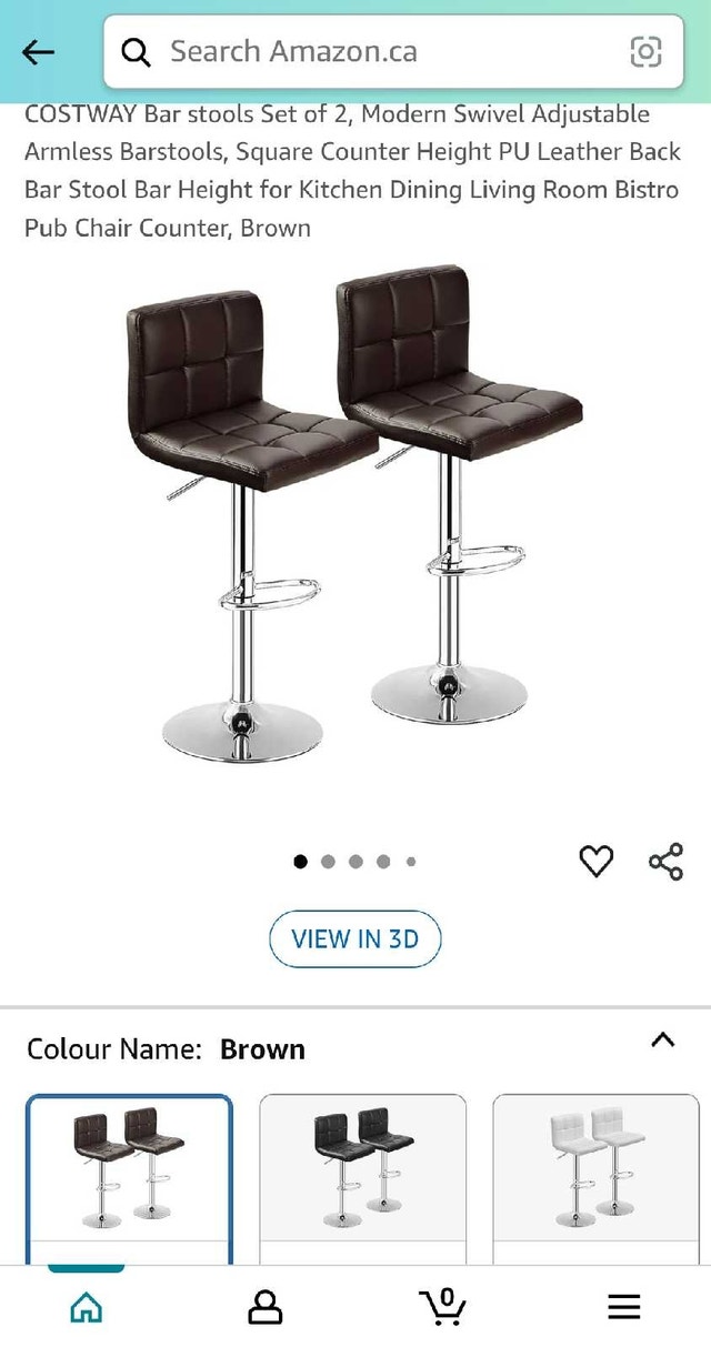 COSTWAY Bar Stools (Set of 2) - photo 4