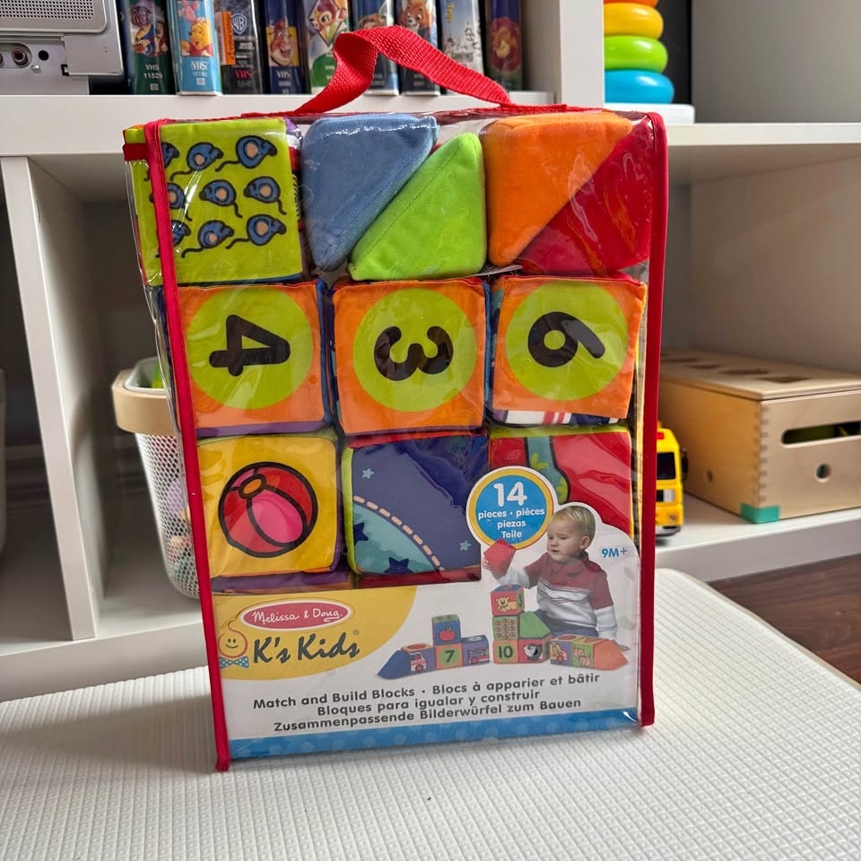 NEW Melissa & Doug K’s Kids Soft Baby Blocks (14 pcs)