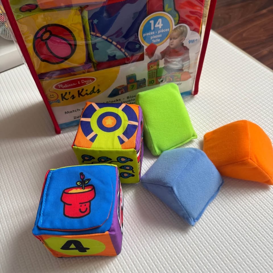 NEW Melissa & Doug K’s Kids Soft Baby Blocks (14 pcs) - photo 3