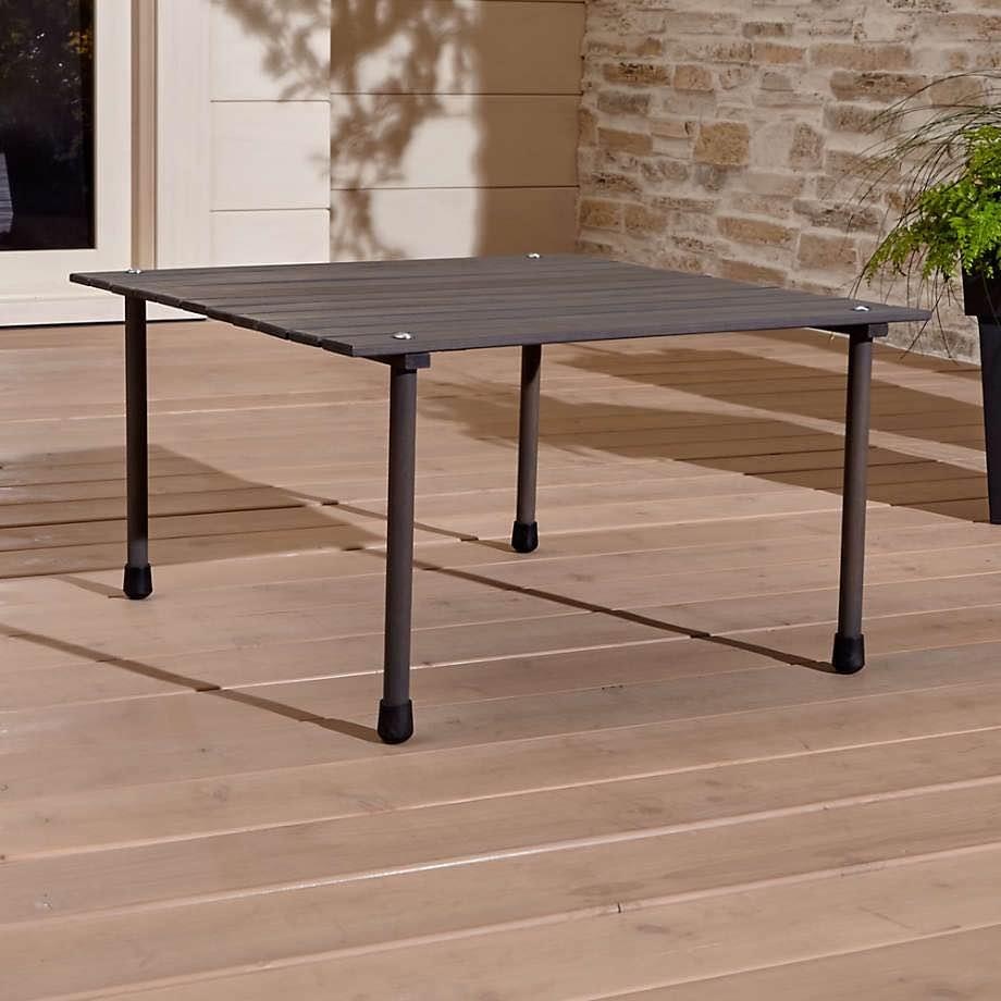 Crate and Barrel Outdoor Table In A Bag - Grey