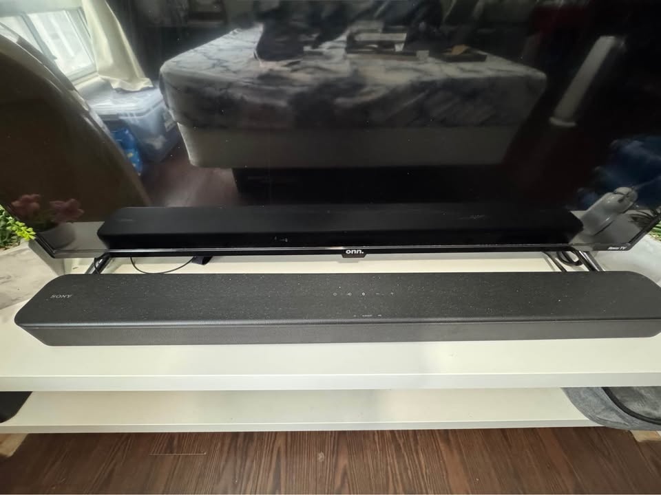 TV + Sony Sound Bar + TV Stand + Govee Lighting - photo 2