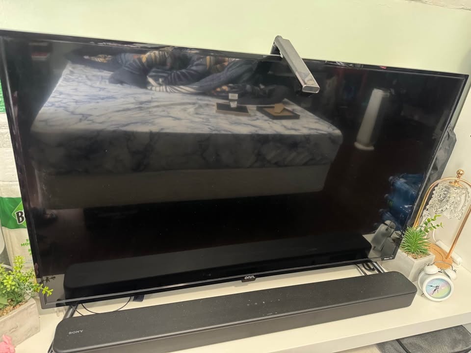 TV + Sony Sound Bar + TV Stand + Govee Lighting - photo 3