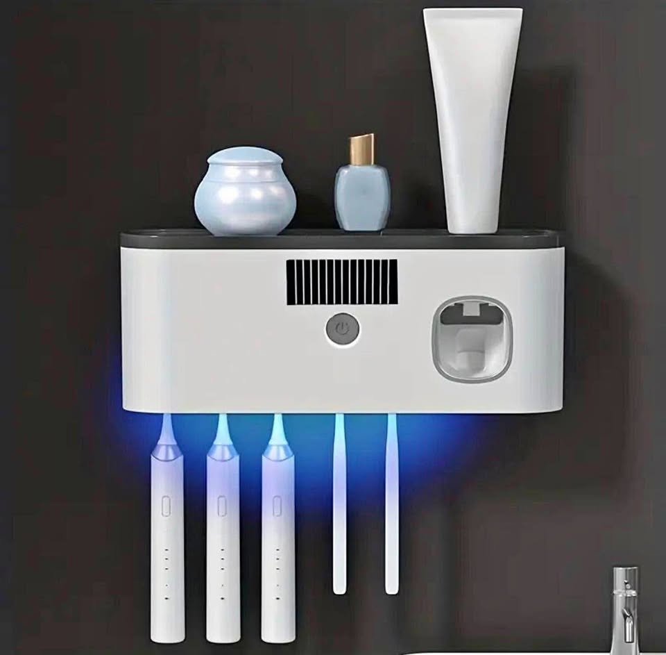 Smart Toothbrush Sanitizer w/ Dispenser