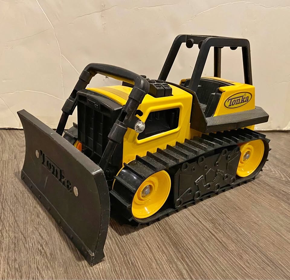 3 Metal Tonka Trucks, car carrier