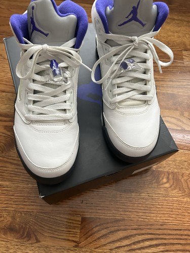 Jordan 5 Concords (Black, Purple, White) - photo 2
