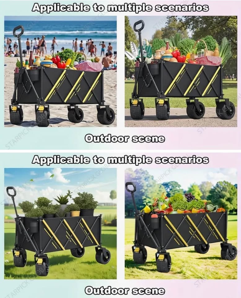 Brand new Heavy Duty Wagon Cart with 360° All-Terrain Wheels - photo 5