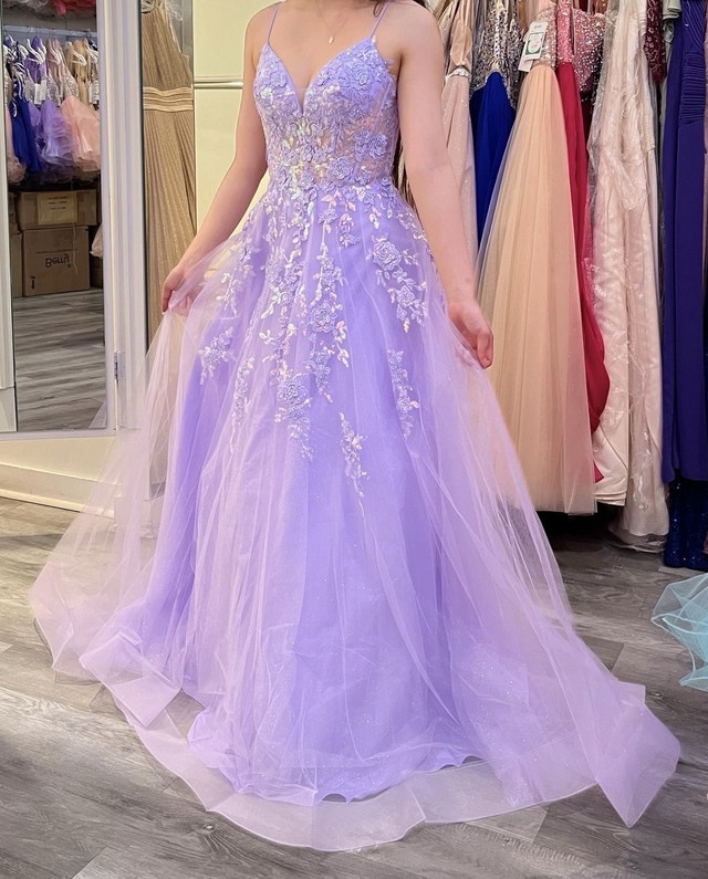 Prom dress: lavender, size XS