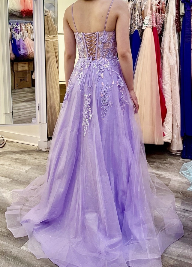 Prom dress: lavender, size XS - photo 2