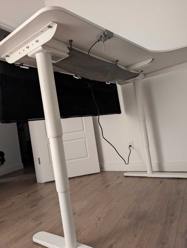 Electric L-shaped Standing Desk + Cable Management - photo 3