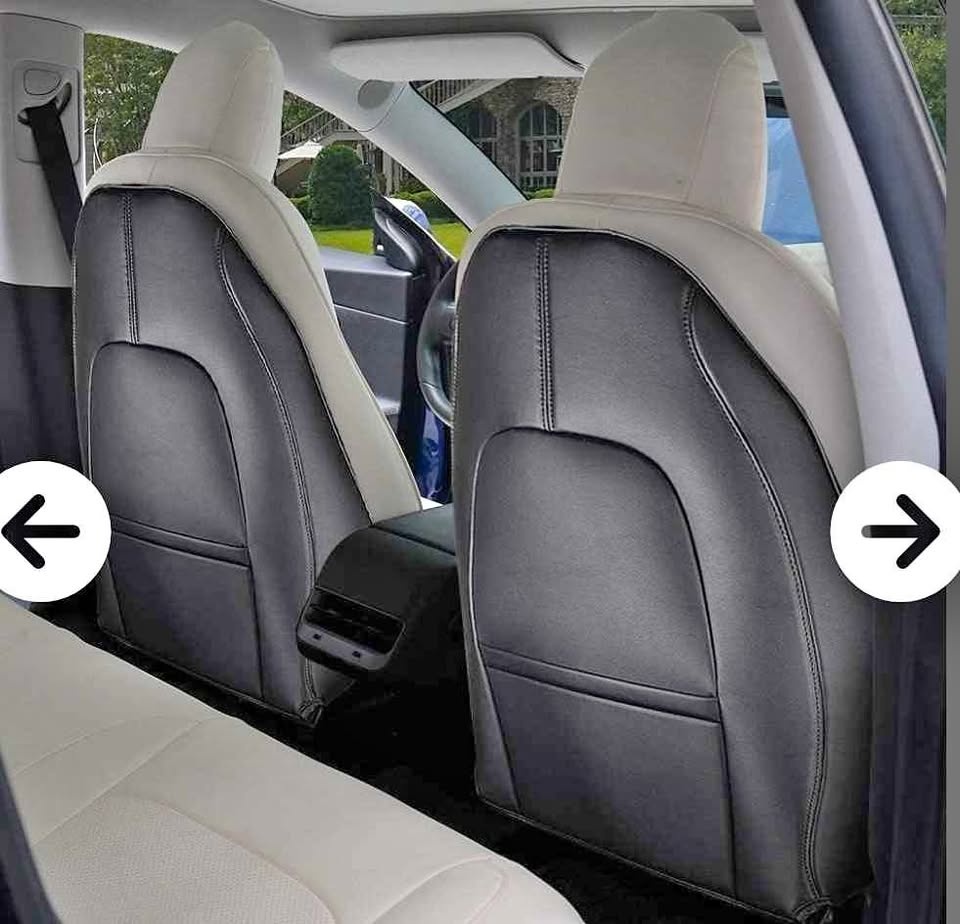 Tesla Leather Seat Back Kick Protector (NEW)
