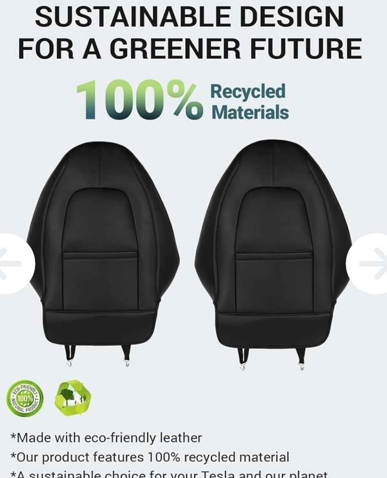 Tesla Leather Seat Back Kick Protector (NEW) - photo 2
