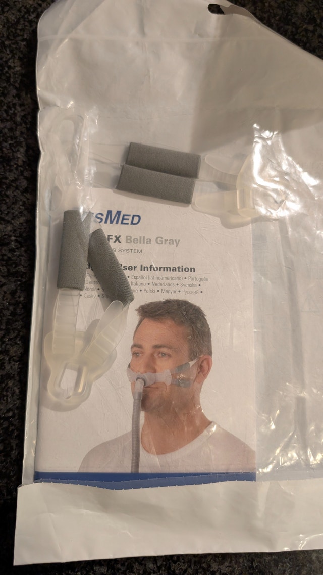 ResMed Swift FX Bella Gray Nasal Pillow CPAP System - New - photo 2