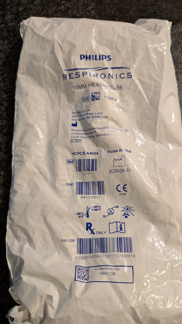 Philips Respironics 15MM Heated Tube – Brand New