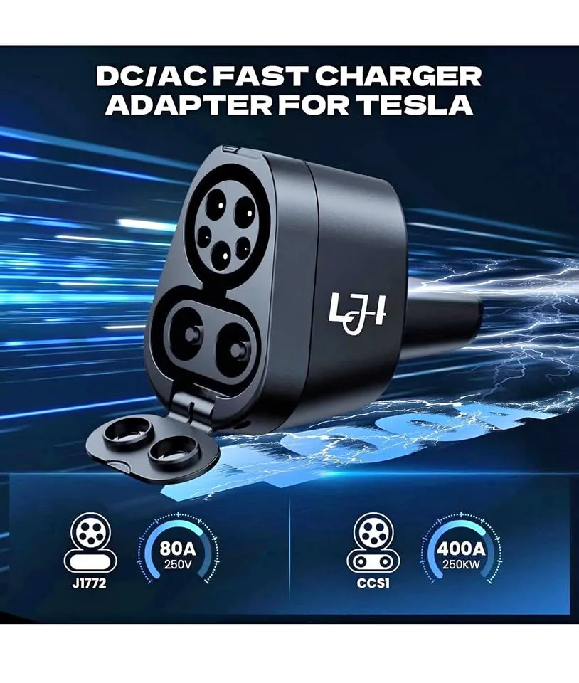 LJH 2-in-1 CCS1 & J1772 to Tesla Adapter thumbnail