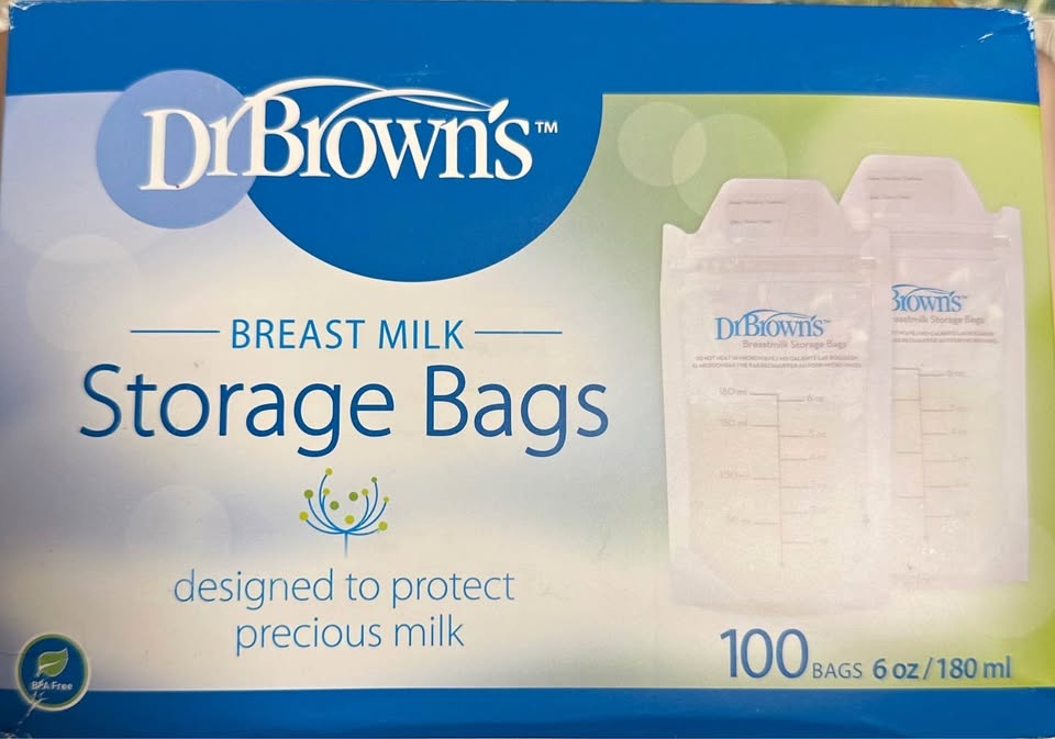 (Sealed, never used) Dr. Brown's Breast Milk Storage Bags