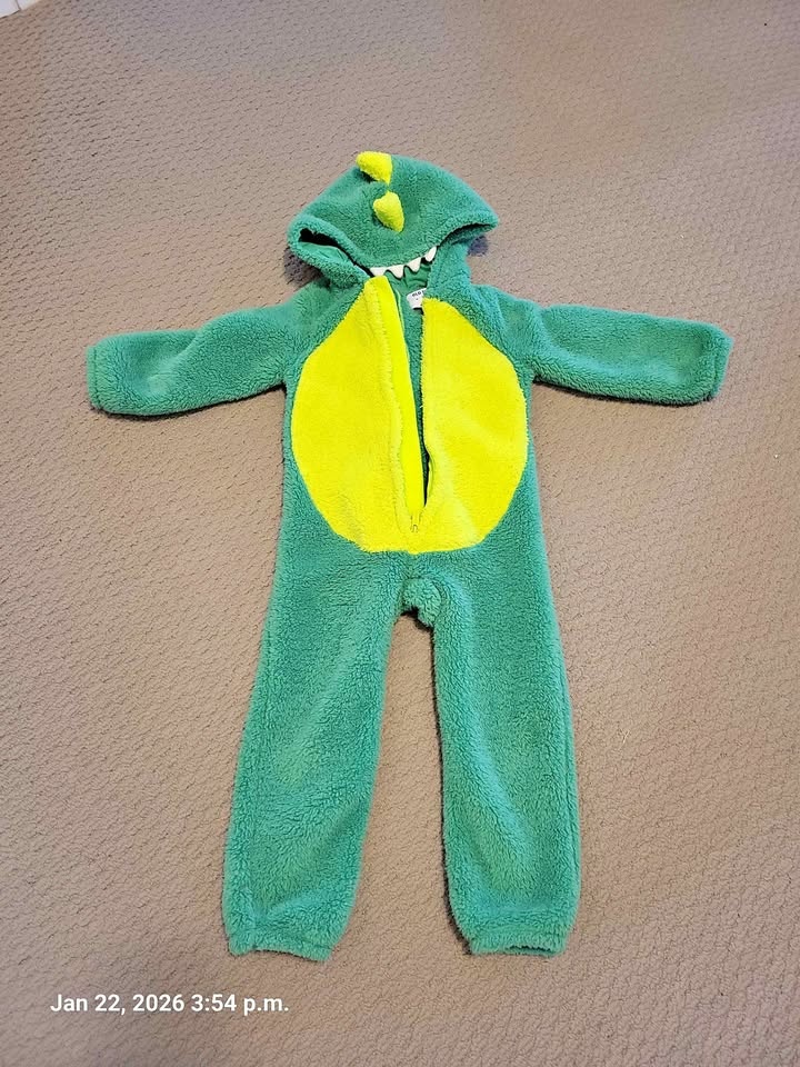Crocodile Unisex Critter Hooded One-Piece Costume for 4T Toddler