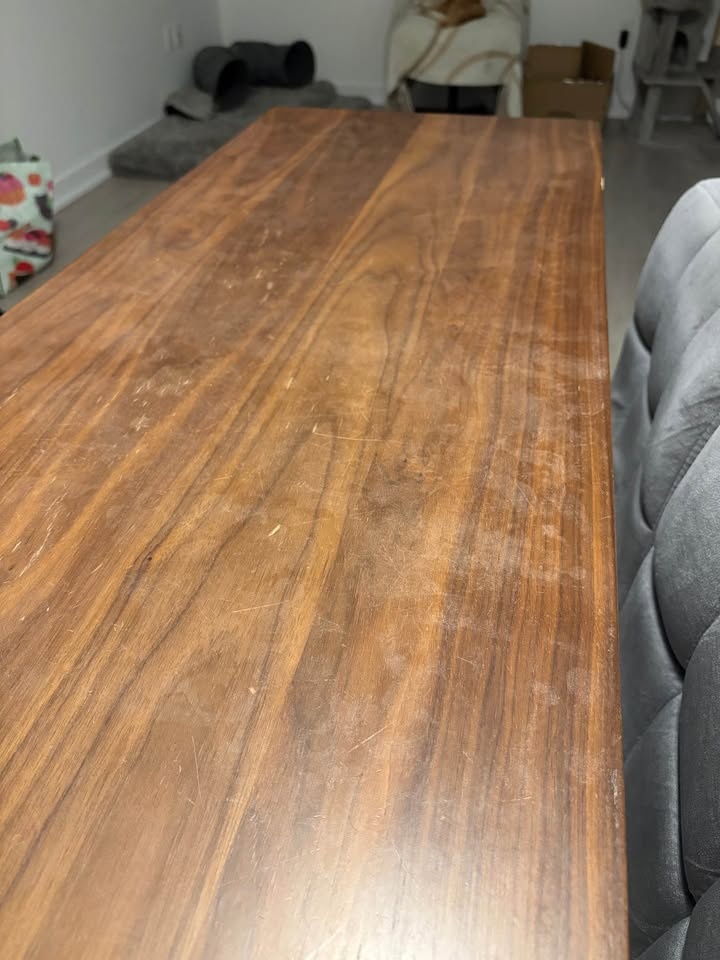 Solid Wood Bar Table + 2 Adjustable Velvet Stools - photo 4