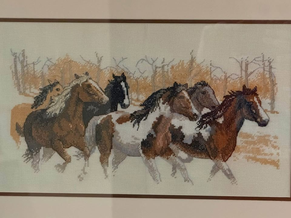 HORSES - Cross Stitch Wall Art - photo 3