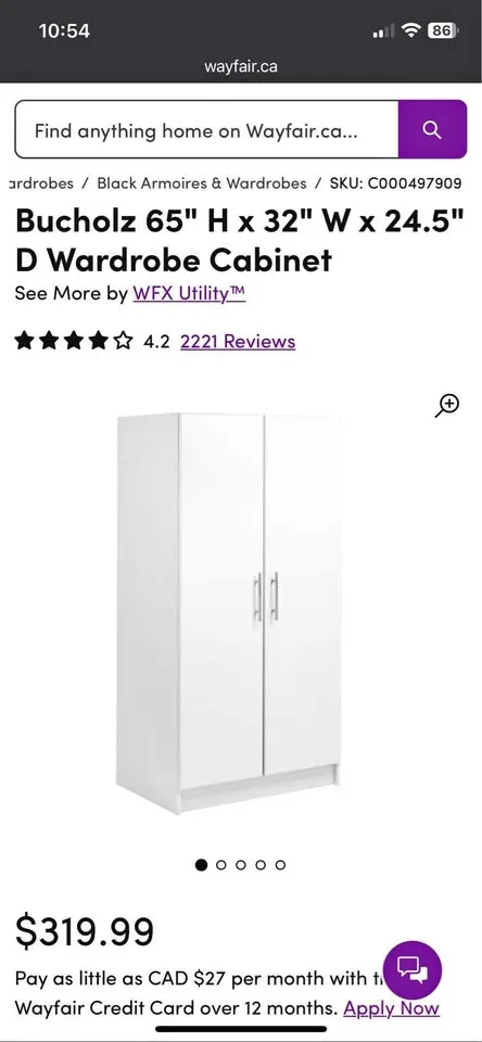 Wayfair Bucholz Cabinet thumbnail