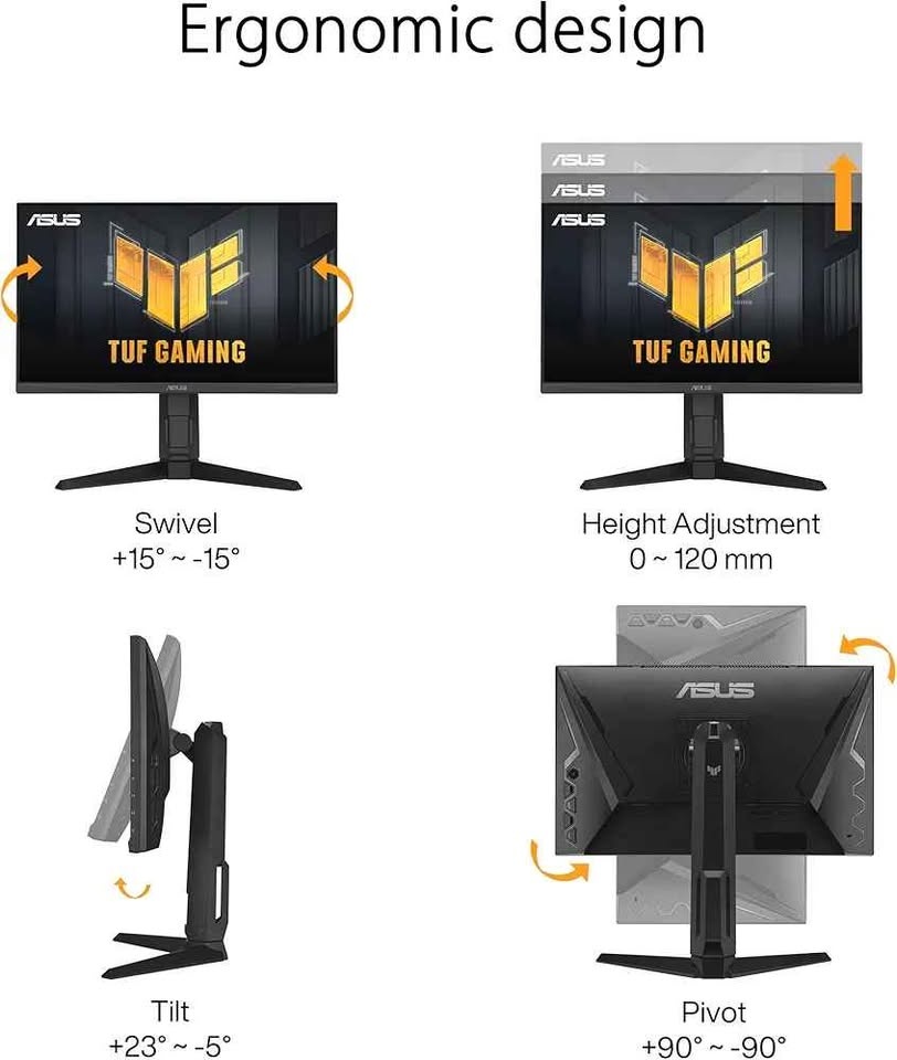 ASUS 24" TUF 1080P Monitor VG249QL3A - photo 2