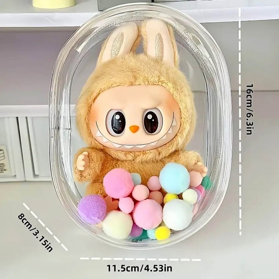 Transparent doll/accessories/cosmetic display pouch (Scarborough
