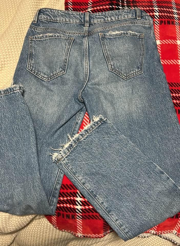 Women’s GARAGE dark blue vintage straight denim jeans - photo 2