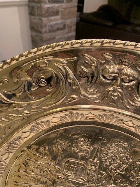 Vintage Brass Wall Plate - Made in England - photo 3