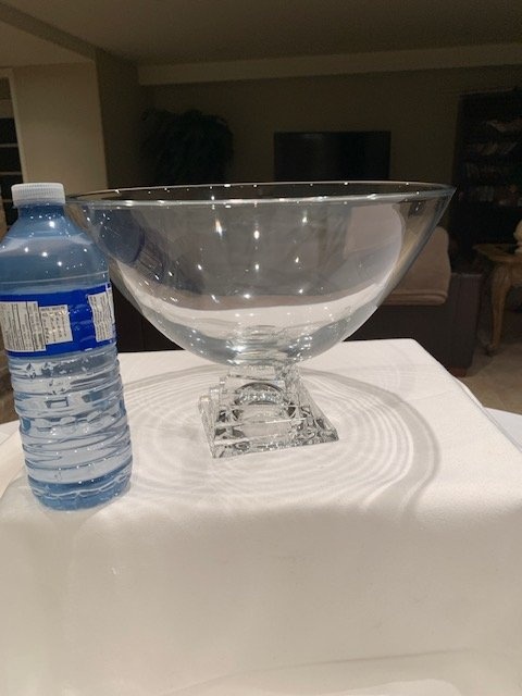 Vintage JG Durand Cristal Pedestal Bowl - 11" Wide - photo 3