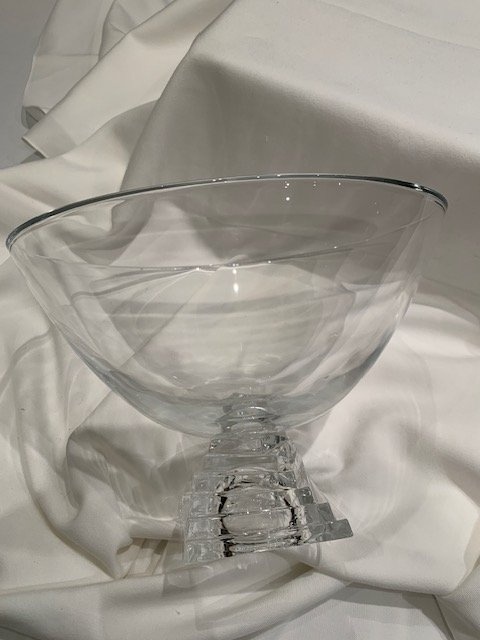 Vintage JG Durand Cristal Pedestal Bowl - 11" Wide - photo 5