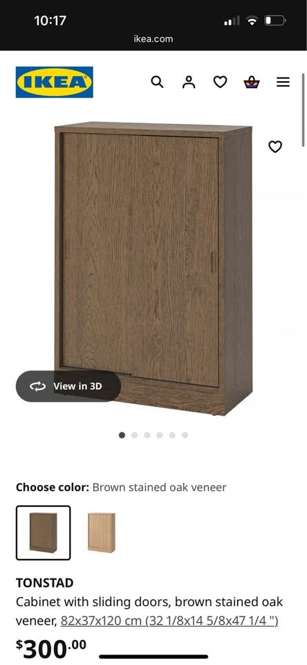 IKEA Tonstad Sliding Cabinet