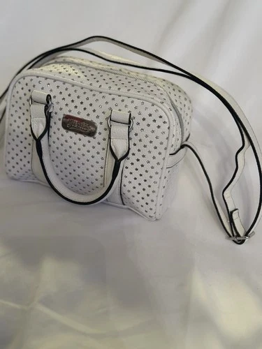 White Mini Handbag with Star Cutouts – Stylish Shoulder Purse - photo 3