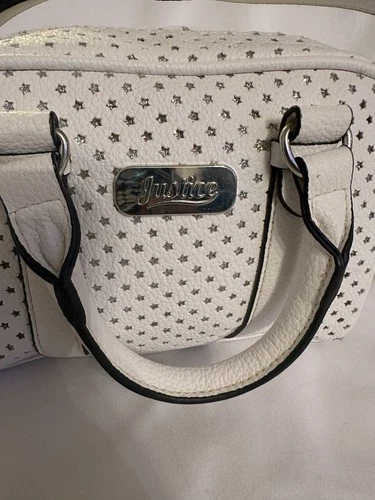White Mini Handbag with Star Cutouts – Stylish Shoulder Purse - photo 4