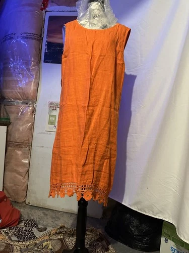 Terzo Millennio Linen Sleeveless Shift Dress - Italian Lagenlook - photo 2