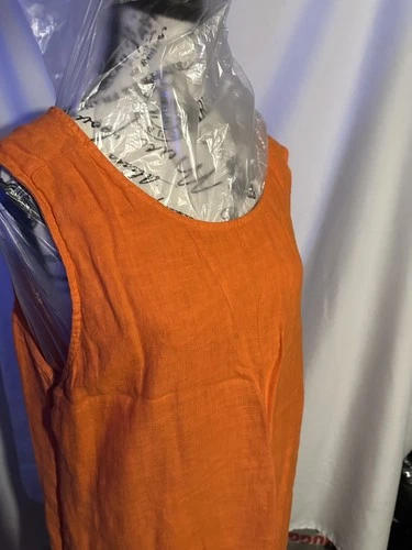 Terzo Millennio Linen Sleeveless Shift Dress - Italian Lagenlook - photo 3