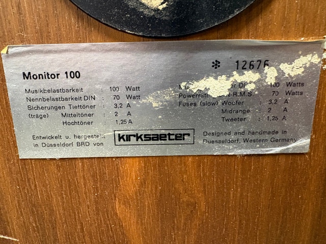 Kirksaeter Monitor 100 Speakers - photo 3