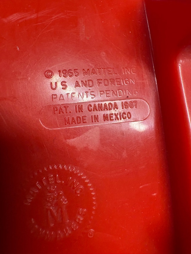 1965 red Mattel-O-Phone toy telephone - photo 4